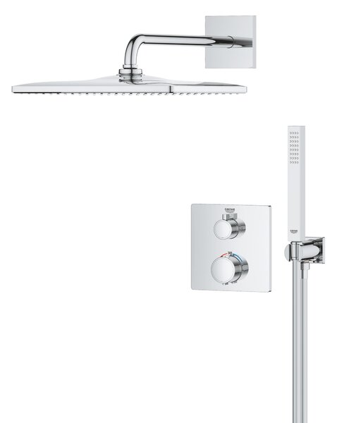 Grohe Vitalio Start set de duș ascuns cu termostat cu duș de ploaie crom 34881000