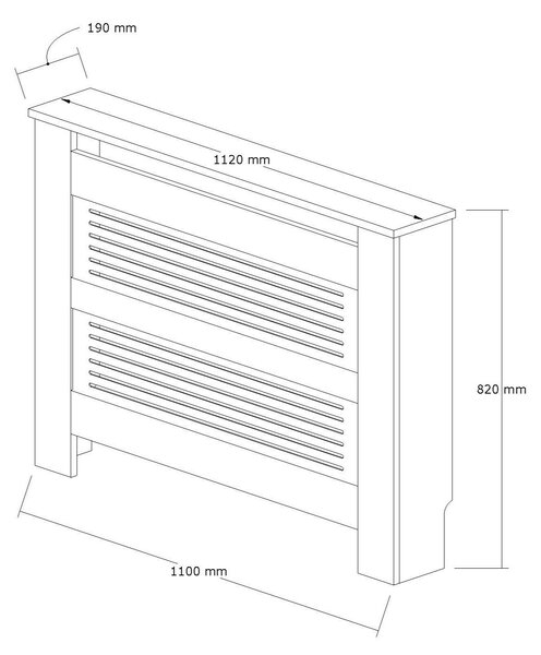 Capac radiator Terminator (stejar safir + alb). 1127667