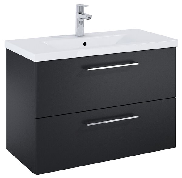 Roca Roma Compact dulap 80x38.4x53 cm sub chiuveta pe perete negru A857953532