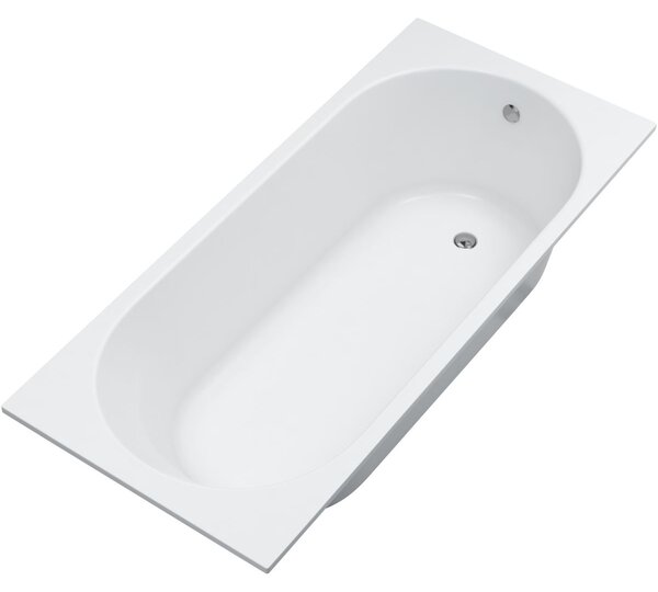 Oltens Lykke cada dreptunghiulară 150x70 cm alb 10009000