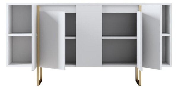 Consola Luxe Alb 160x35x80 cm