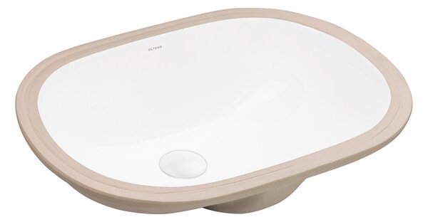 Oltens Gapa lavoar 56x41 cm ovale sub blat alb luciu 40604000
