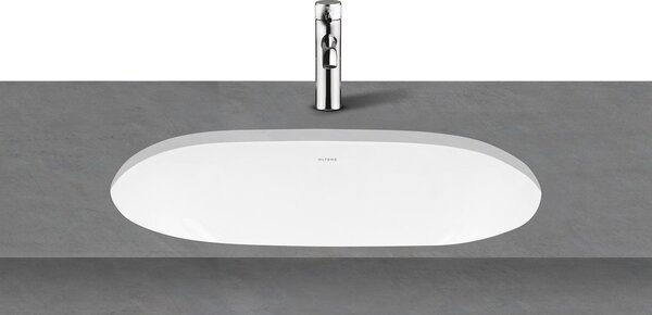 Oltens Gapa lavoar 56x41 cm ovale sub blat alb luciu 40604000
