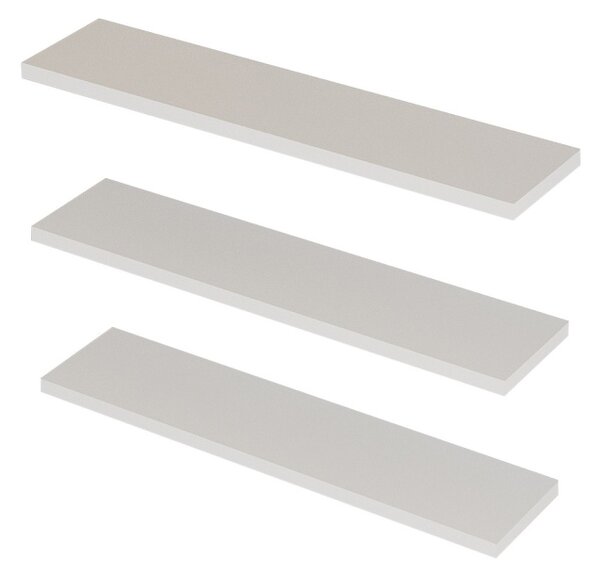 Set 3 polite de perete Boss Alb 60x1.8x14.5 cm