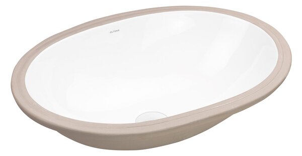 Oltens Gapa lavoar 61x41 cm ovale sub blat alb luciu 40605000