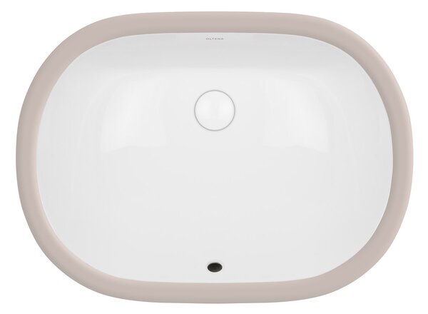 Oltens Gapa lavoar 56x41 cm ovale sub blat alb luciu 40604000