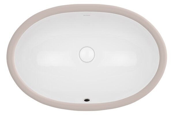 Oltens Gapa lavoar 61x41 cm ovale sub blat alb luciu 40605000