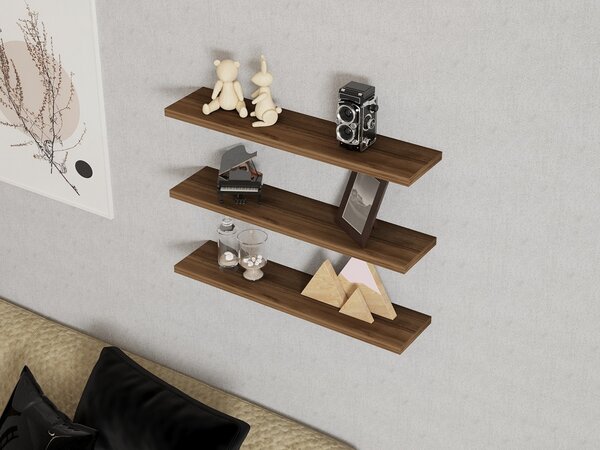 Set 3 polite de perete Boss Nuc 60x1.8x14.5 cm