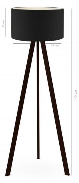 Lampadar AYD-2650 Negru 38x21x140 cm