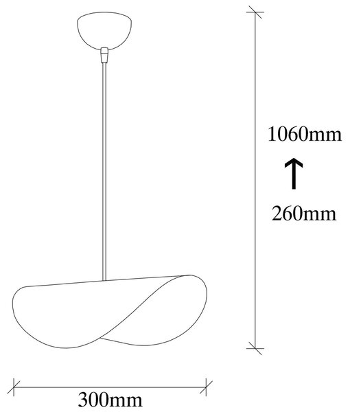 Lustra Sivani Negru 30x17x106 cm