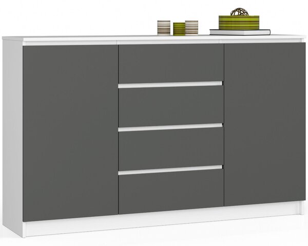 Comodă Koa (alb + gri). Promo -18%. 1128690