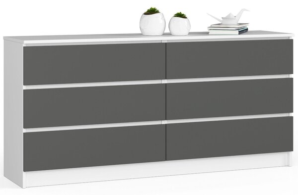 Comodă Koa III (alb + gri). Promo -16%. 1128702