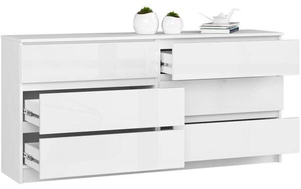 Comodă Koa III (alb lucios). Promo -17%. 1128703