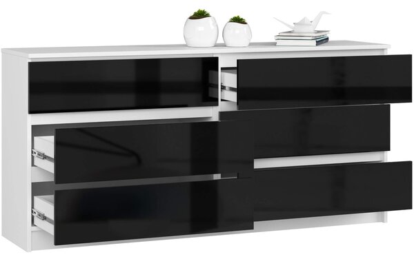 Comodă Koa III (negru lucios). Promo -11%. 1128704