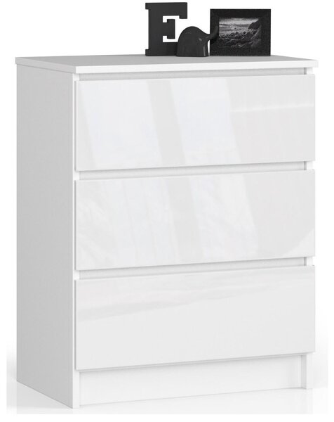 Comodă Kalista II (alb lucios). Promo -11%. 1128724