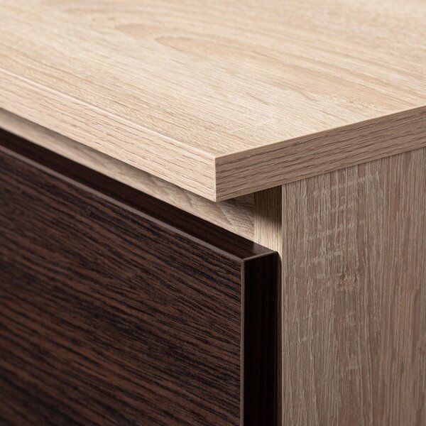 Comodă Kalista V (stejar sonoma + wenge). Promo -19%. 1128740