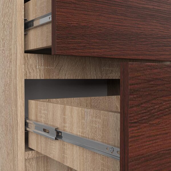 Comodă Kalista V (stejar sonoma + wenge). Promo -19%. 1128740
