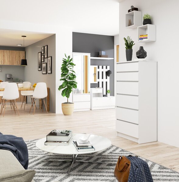 Comodă Kalista III (Alb). Promo -16%. 1128742