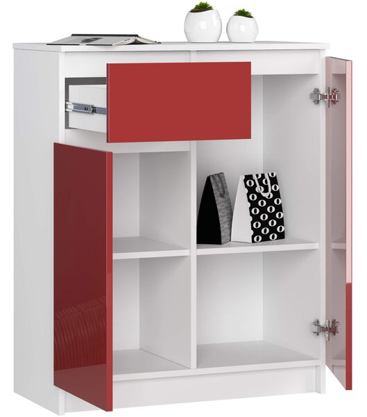 Comodă Kaveri (Roșu lucios). Promo -20%. 1128758
