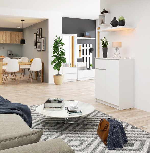 Comodă Kaveri (Alb). Promo -13%. 1128753