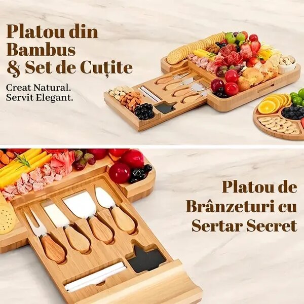 Plattera™ Set Platou Brânzeturi și Mezeluri