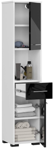 Dulap de baie Farid TYP3 (negru lucios). Promo -20%. 1128773