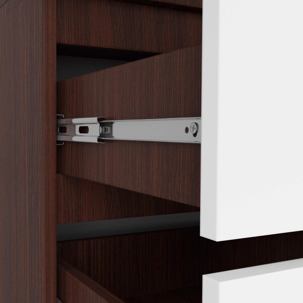 Dulap de haine Safwan (wenge + Alb). Promo -13%. 1128799