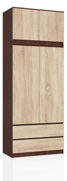 Dulap de haine Sagan (wenge + Stejar sonoma). Promo -20%. 1128808