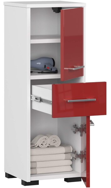 Dulap de baie Farid TYP6 (Roșu lucios). Promo -14%. 1128814