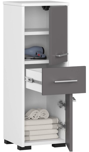 Dulap de baie Farid TYP6 (alb + gri). Promo -18%. 1128811