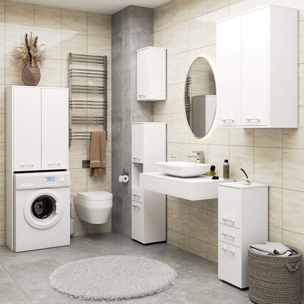 Dulap de baie suspendat Farid TYP 7 (Alb). Promo -19%. 1128818