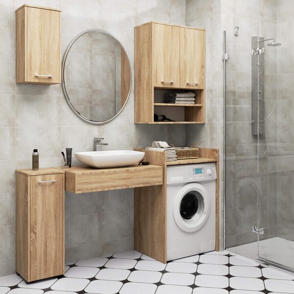 Dulap de baie suspendat Farid TYP 7 (Stejar sonoma). Promo -19%. 1128822