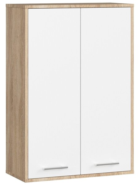 Dulap de baie suspendat Farid TYP 8 (Stejar sonoma + Alb). Promo -8%. 1128831