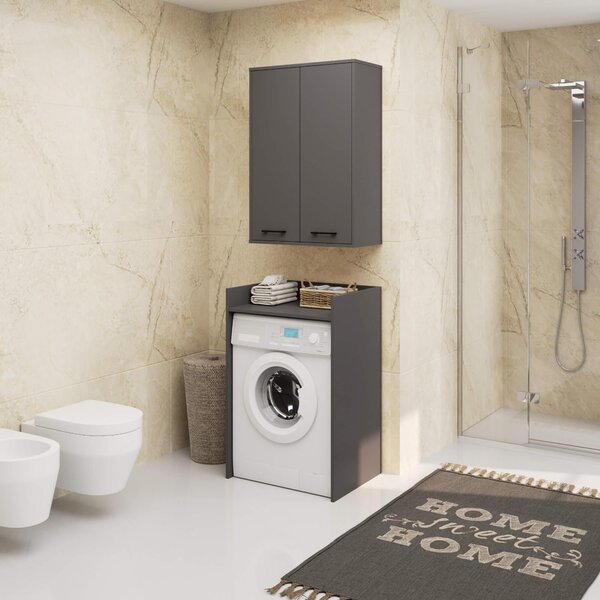 Dulap de baie suspendat Farid TYP 8 (grafit gri). Promo -18%. 1128832