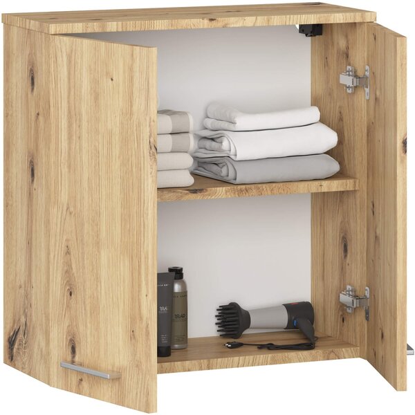 Dulap de baie suspendat Farid TYP5 (Stejar artisan). Promo -20%. 1128836