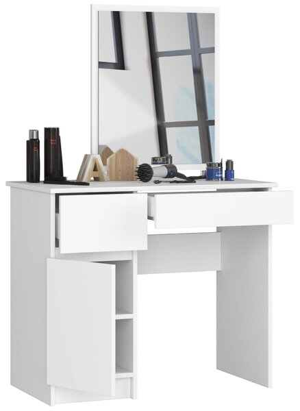 Masă de toaletă Parijat (Alb) (cu oglindă) (S). Promo -18%. 1128842