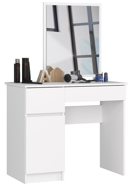 Masă de toaletă Parijat (Alb) (cu oglindă) (S). Promo -18%. 1128842