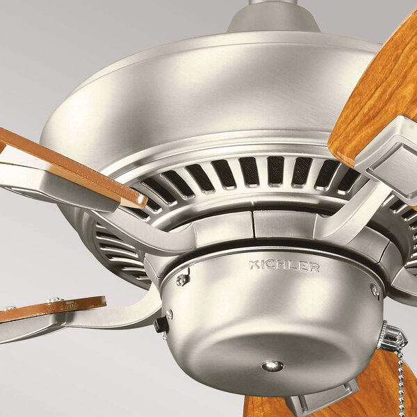 KICHLER Ventilator de tavan Canfield 30, nichel periat, Metalic, Camera de zi / sufragerie, Metal