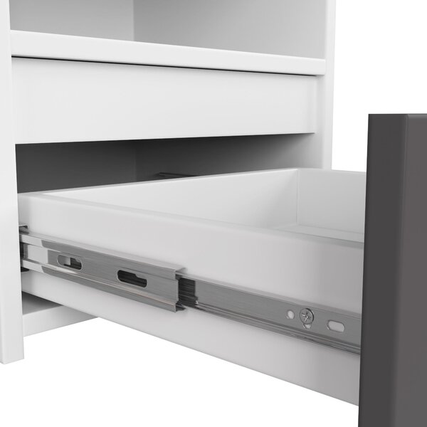 Comodă Cipriano CL1 (alb + grafit). Promo -20%. 1128587