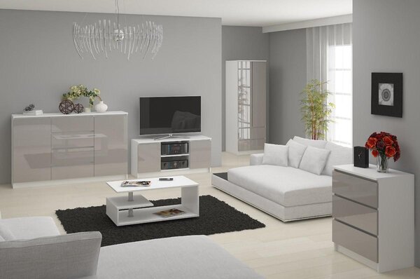 Comodă Kapil II (luciu metalic). Promo -20%. 1128665