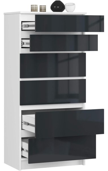 Comodă Kalista III (grafit lucios). Promo -18%. 1128751