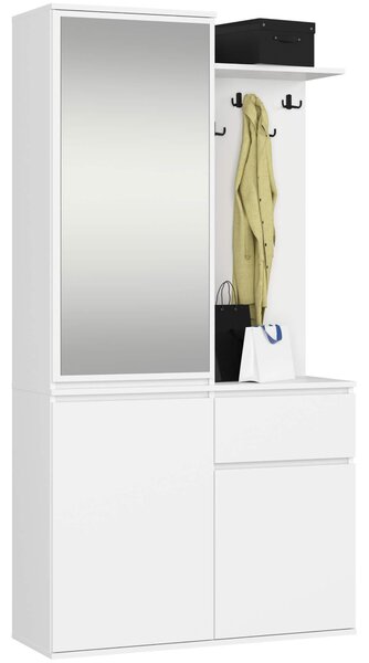 Set mobilier hol Enteruno (alb) (cu oglindă). Promo -14%. 1128855