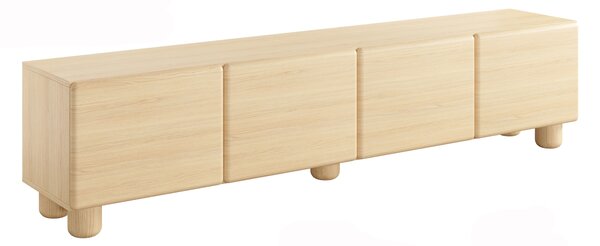 Comodă TV cu patru uși Arlo 200 cm - stejar Vicenza