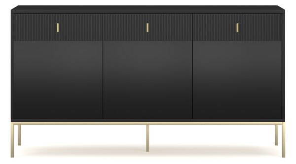 Comodă Magara 3D3S (negru + auriu). 1154736