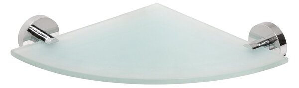 Sapho Sapho, X-ROUND E poliță de colț din sticlă 235x255mm, crom, XR603