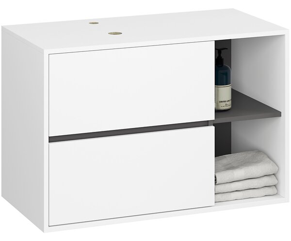 Set mobilier baie Vambos luxe (alb + grafit). Promo -18%. 1152128