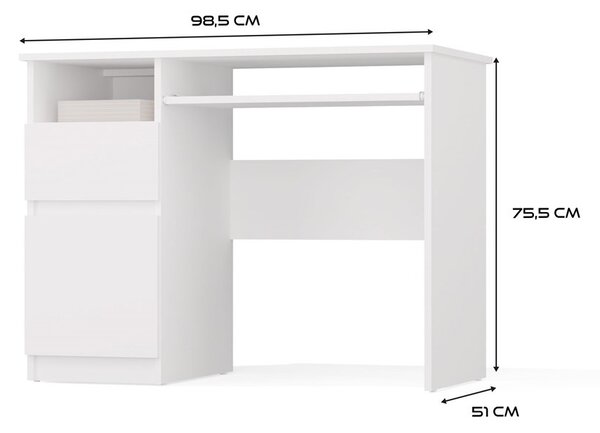 Masă PC Promovera 1 (alb) (S). Promo -18%. 1132472