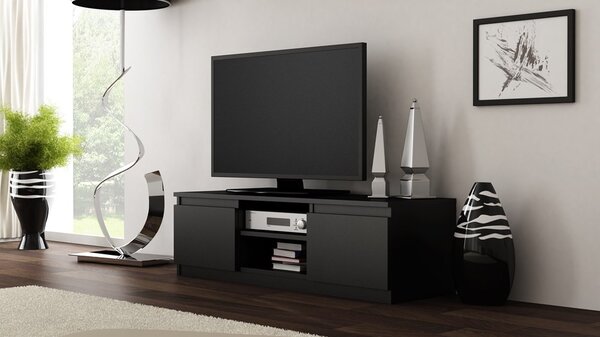 Masă TV/ Comodă TV Musecalo 120 (negru mat). Promo -16%. 1132499