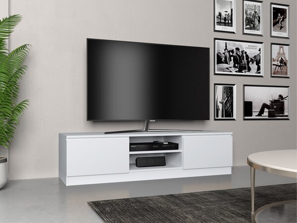 Masă TV/ Comodă TV Musecalo 140 (alb mat). Promo -15%. 1132506