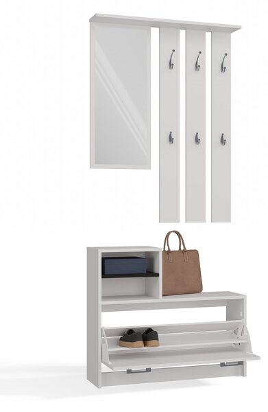 Set mobilier hol Vayan 1 (alb) (cu oglindă). Promo -14%. 1132525
